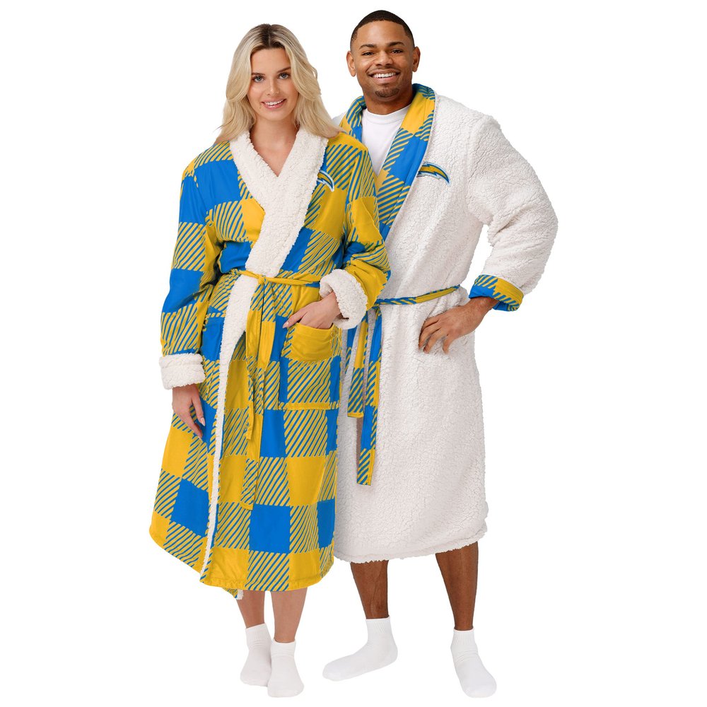 FOCO Los Angeles Chargers NFL Lounge Life Reversible Robe
