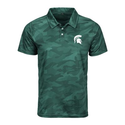 FOCO Mens NCAA College Team Logo Polyester Polo Short Sleeve Shirt, Color Camo, Large US