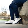 Michigan Wolverines NCAA Mens Gradient Midsole White Sneakers view 2
