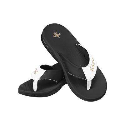 FOCO New Orleans Saints NFL Mens Team Color Contour Flip Flops