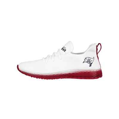 Tampa Bay Buccaneers NFL Mens Gradient Midsole White Sneakers