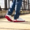 Oklahoma Sooners NCAA Mens Gradient Midsole White Sneakers view 2