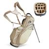 Golf Stand Bag - Premium Everyday Golf Bag for Women with PU Leather, 14-Way Top Dividers, Ultra Lightweight, Large Pockets for Accessories, Durable Water Resistant (Luxe Gold) view 1