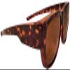 Ideal Eyewear Polarized Fit Over Sunglasses in Stylish Tortoise Colors - Wear Over Prescription Glasses (Dark Brown Tortoise/Brown Lens) view 3