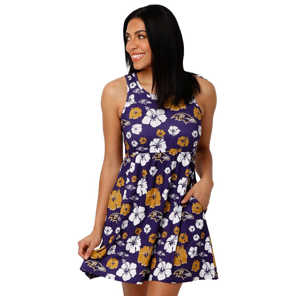 FOCO Baltimore Ravens NFL Womens Fan Favorite Floral Sun Dress