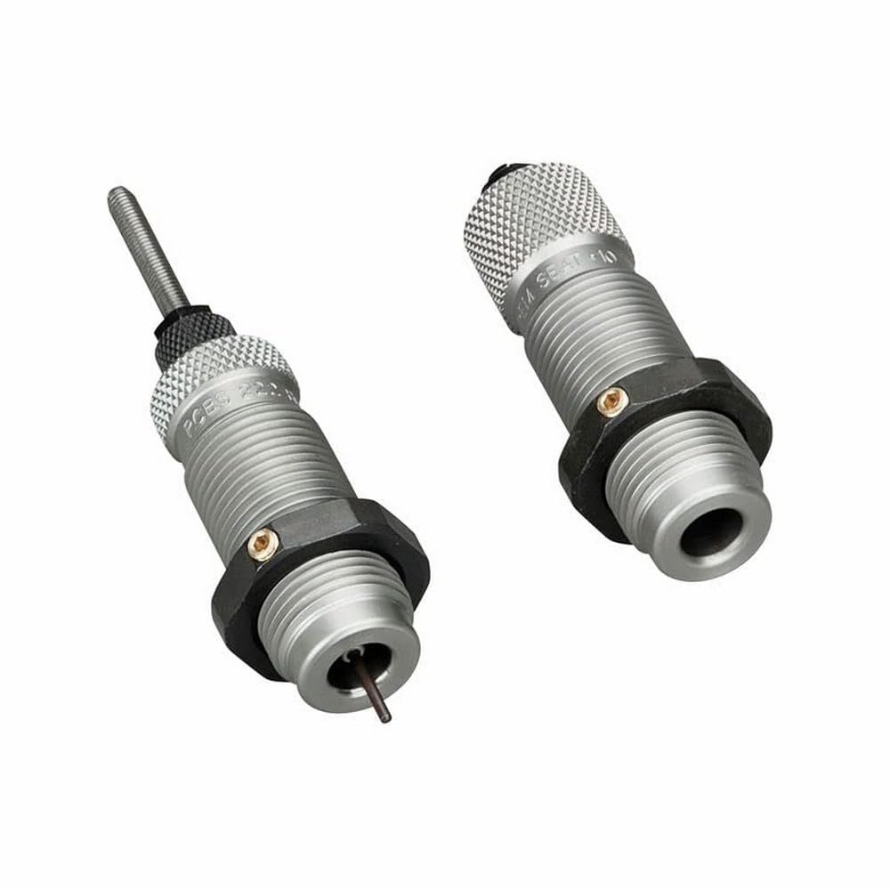 RCBS Supreme 6mm Creedmoor Full-Length Die Set for Precision Reloading - Includes Sizer and Seater Dies with Roll Crimper,Steel