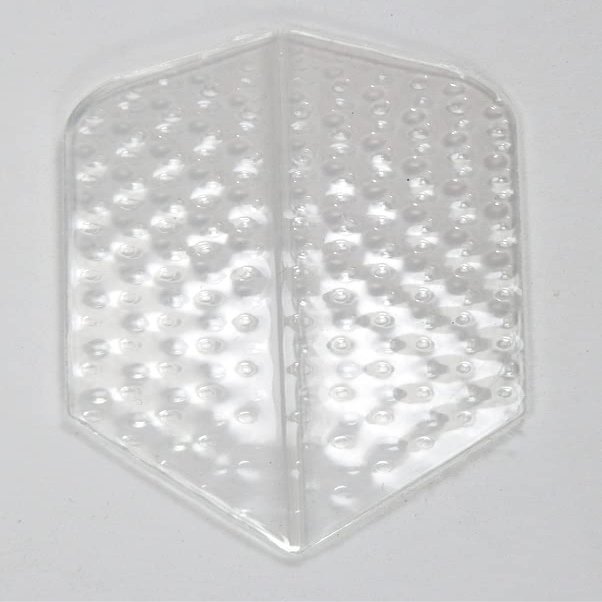 US Darts 3 Sets (9 Flights) Amerithon Clear Embossed Slim Dart Flights - Ex-Tough - Dimplex Style