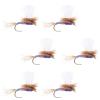 The Fly Fishing Place Parachute Purple Haze Classic Trout Dry Fly Fishing Flies - Set of 6 Flies Size 16 view 1