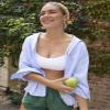 Fruit of The Loom Womens Spaghetti Strap Cotton Pullover Value Pack Sports Bra, Sand/White/Black/Heather Grey, 34 US view 2