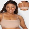 Fruit of The Loom Womens Spaghetti Strap Cotton Pullover Value Pack Sports Bra, Sand/White/Black/Heather Grey, 34 US view 4