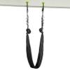 Duonamic Aerial Yoga Package: Black Yoga Hammock Includes Eleviia Pullup Bar System for Doorways | Portable for Home, Workplace or Travel view 1