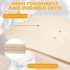 Honoson Blank Skateboard Decks Bulk 32 x 8 Inch 7 Ply Maple Wooden Plain Skate Decks Natural Wood Double Tail Skateboard for Art Painting Wall Home Decoration view 3