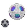 KOKMAT Reflective Football Training Balls, Soccer Ball Holographic, Reflective in The Dark, Outdoor and Indoor Soccer Ball, Size 4 or 5 Adult Children's Soccer ( Size : A ) view 1