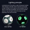 Soccer Ball Holographic Size 5, Reflective Football, Glow in the Dark Glow Ball Soccer Ball Gifts, Reflective Composite Leather Soccer Ball with Pump, Night Basketball Gifts for Boys Girls ( Color : C view 3