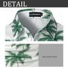 LUJENGEFA Mens Hawaiian Shirts Short Sleeve Polo Shirt Summer Holiday Beach Tropical Tops Golf Shirts for Men Green Small view 4