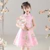 Toddler Kids Baby Girls Children Fairy Hanfu Sleeveless Dresses for Chinese Calendar New Year Princess Newborn Baby Boy (Pink, 8-9 Years) view 3