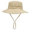 Dressnu Children's hat Spring and Summer Sun hat Men and Women Baby Beach Cap Fisherman's hat Khaki 48-50cm view 1