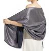 Ciormis Sparkly Shawls for Women, Metallic Black & Silver Wedding Pashmina Shimmer Scarf Wraps for Evening Wear (Black & Silver) view 1