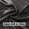 Ciormis Sparkly Shawls for Women, Metallic Black & Silver Wedding Pashmina Shimmer Scarf Wraps for Evening Wear (Black & Silver) view 4