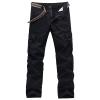 JEsilunmaMY Men's Multi-Pocket Slacks Mid Waist Outdoor Military Army Cargo Pants Athletic Jogger Straight Trousers Workwear (Black,28) view 1