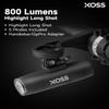 XOSS XL-800 Bike Headlight, 800 Lumens USB-C Rechargeable Bicycle Lights for Night Riding, Waterproof LED Road Bike Light with 5 Modes, Front Light Easy to Install view 2