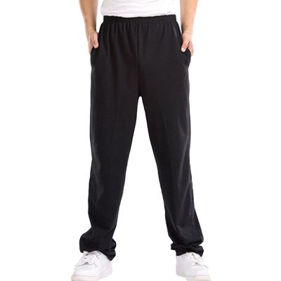 JEsilunmaMY Casual Jogger Pants for Men Elastic Waist Loose Breathe Sweatpants Athletic Lounge Straight Trousers with Pockets (Black,6X-Large)