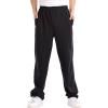 JEsilunmaMY Casual Jogger Pants for Men Elastic Waist Loose Breathe Sweatpants Athletic Lounge Straight Trousers with Pockets (Black,6X-Large) view 1
