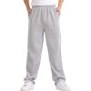 JEsilunmaMY Casual Jogger Pants for Men Elastic Waist Loose Breathe Sweatpants Athletic Lounge Straight Trousers with Pockets (Light Grey,3X-Large)