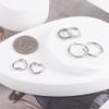 3 Pairs Small Huggie Hoop Earrings Set White Gold Hypoallergenic Lightweight Huggie Hoops Earrings for Women view 3