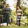 LIONSCOOL 2LB 3LB 4LB Pair Neoprene Coated Dumbbell Set with Sturdy and Portable Rack, All Purpose Premium Hex Dumbbell Set (Lilac Fantasy) view 2