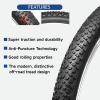 2-Pack 27.5-inch Mountain Bike Tires: Hycline 27.5x2.125 inch (57-584mm) Folding Replacement Puncture-Resistant Bicycle Tires with Pair Tire Levers for MTB Off-Road Bike view 3