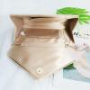 Nude Evening Bags Women Clutch Purse Faux Suede Small Cute Classic Envelop Crossbody Handbag for Formal Wedding Party with Chain view 3