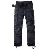JEsilunmaMY Men's Outdoor Camo Cargo Pants Multi-Pocket Casual Straight Leg Trousers Mountain Camping Hiking Military Pants (Blue1,31) view 1