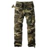 JEsilunmaMY Men's Outdoor Camo Cargo Pants Multi-Pocket Casual Straight Leg Trousers Mountain Camping Hiking Military Pants (Yellow,40) view 1