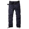 Men's Outdoor Camo Cargo Pants Multi-Pocket Casual Straight Leg Trousers Mountain Camping Hiking Military Pants (Blue2,34) view 1