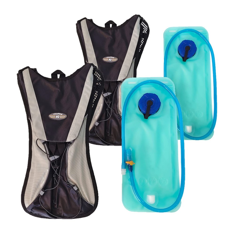 DAWOT 2 Pack Hydration Backpack with 2L Water Hydration Bladder Hydration Water Backpack with Hydration Bladder for Running, Hiking, Cycling, Climbing, Camping, Biking Men and Women