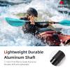 Abahub Kayak Paddle, 90.5 Inches Kayaking Oars for Boating, Canoeing with Extra Paddle Leash, Aluminum Alloy Shaft Black Plastic Blades view 2