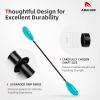 Abahub Kayak Paddle, 90.5 Inches Kayaking Oars for Boating, Canoeing with Extra Paddle Leash, Aluminum Alloy Shaft Black Plastic Blades view 4