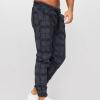 Men's Plaid Printed Sweatpants Elastic Waist Athletic Jogger Pants with Pocket Casual Comfy Stretch Lounge Pants (Dark Grey,Large) view 2