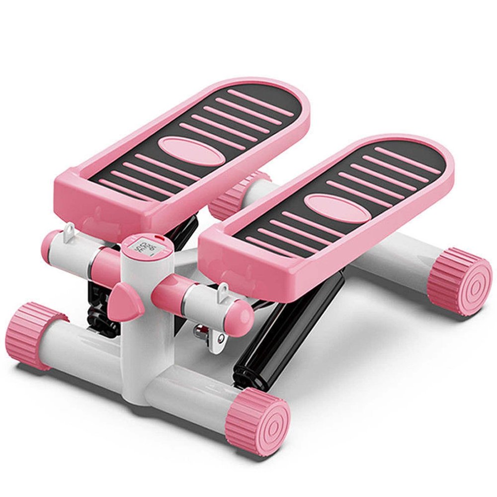 YSUEFIJO Stepper Exercise for Home, Mini Stepper for Exercise, Foldable Stair Step Machine Exerciser, Portable Climber Stair Stepper, Non-Slip Foot Petals, for Home Office Workout (Pink)