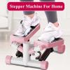 YSUEFIJO Stepper Exercise for Home, Mini Stepper for Exercise, Foldable Stair Step Machine Exerciser, Portable Climber Stair Stepper, Non-Slip Foot Petals, for Home Office Workout (Pink) view 2