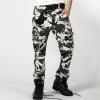 JEsilunmaMY Men's Outdoor Camo Cargo Pants Multi-Pocket Casual Straight Leg Trousers Mountain Camping Hiking Military Pants (White,31) view 3
