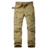 JEsilunmaMY Men's Outdoor Camo Cargo Pants Multi-Pocket Casual Straight Leg Trousers Mountain Camping Hiking Military Pants (Khaki,36) view 1
