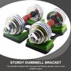 BESPORTBLE 4pcs Dumbbell Rack Storage Stand Household Dumbbell Holder Sturdy Structure for Home Gym Lightweight and Wear-resistant Design Prevents Damage to Floors view 3