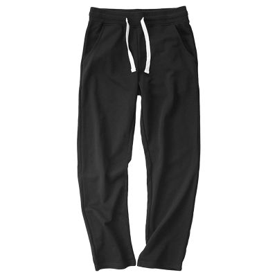 JEsilunmaMY Men's Jogger Sweatpant with Pockets Elastic Waist Athletic Lounge Pants Casual Loose Workout Running Track Pants (Black,28)