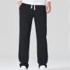 JEsilunmaMY Men's Jogger Sweatpant with Pockets Elastic Waist Athletic Lounge Pants Casual Loose Workout Running Track Pants (Black,28) view 2