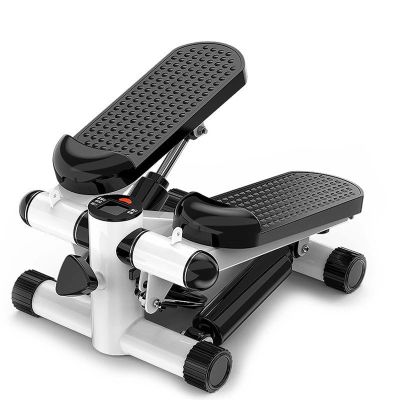 YSUEFIJO Mini Stair Steppers with Resistance Bands, Aerobic Fitness Stepper Exercise Machine, Mini Stepper Exercise Machine, Compact Exercise Equipment, for Workout at Home (White)