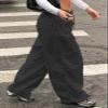 DUKBUBI Parachute Pants for Women Y2K Baggy Cargo Pants Drawstring Elastic Waist Low Rise Hippie Joggers with Pockets C Black view 3