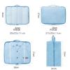 clinmday 8Pcs/Set Packing Pouch,Large Capacity Waterproof Foldable, Luggage Organizer Bags, Luggage Packing Organizers Set,Luggage Suitcase Storage Organizer Bag for Travel Pink view 4