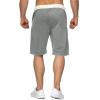 JEsilunmaMY Men's Athletic Jogger Shorts Elastic Waist Casual Loose Sweatpants Solid Color Summer Beach Shorts with Pocket (Light Grey,Medium) view 3